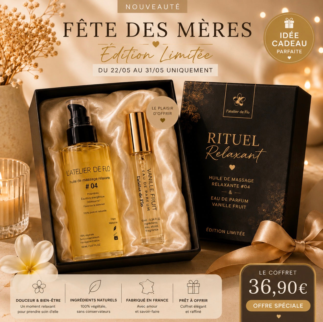 Coffret Fête des Mères – Rituel Relaxant Vanille Fruit
