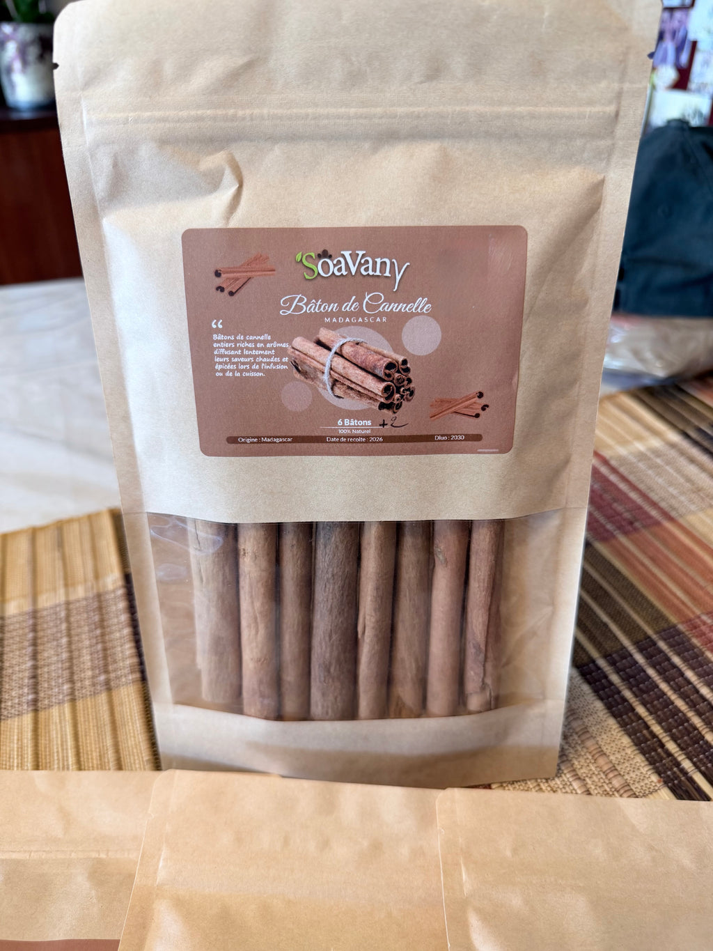 Bâtons de Cannelle de Madagascar – 6 + 2 bâtons