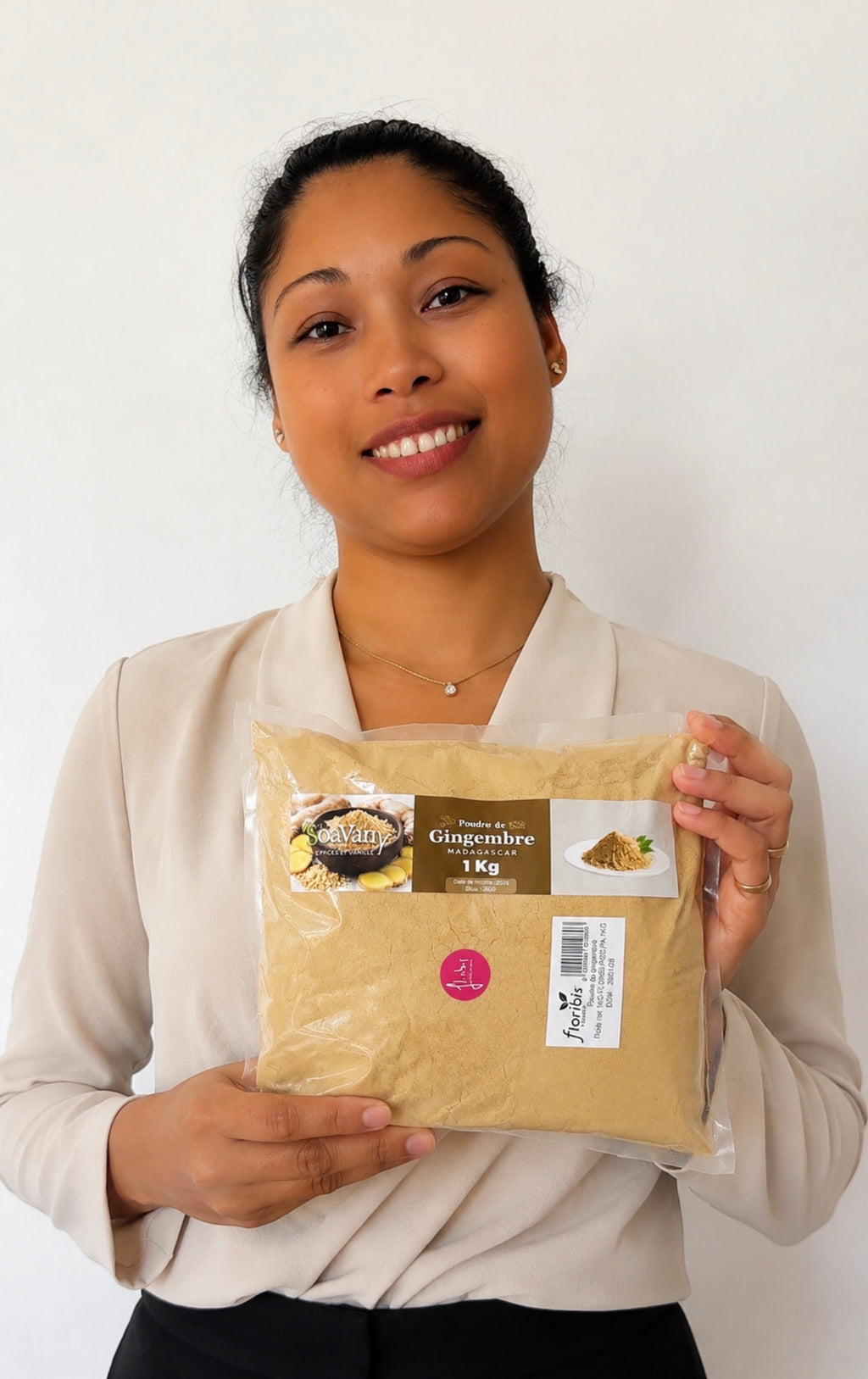 Poudre de Gingembre de Madagascar - Intensité Premium (Sachet de 1 kg)