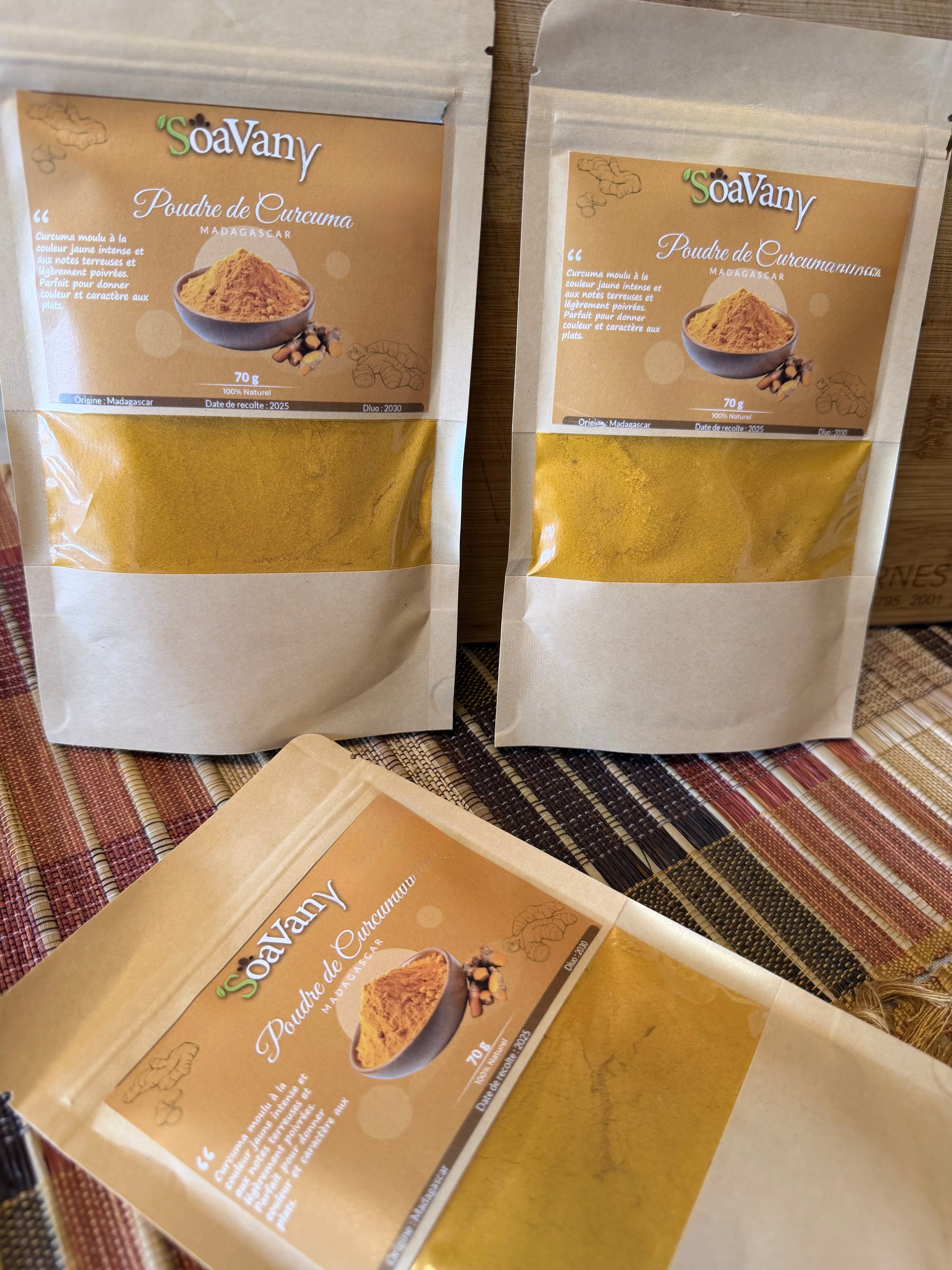Poudre de Curcuma Premium de Madagascar – 70g