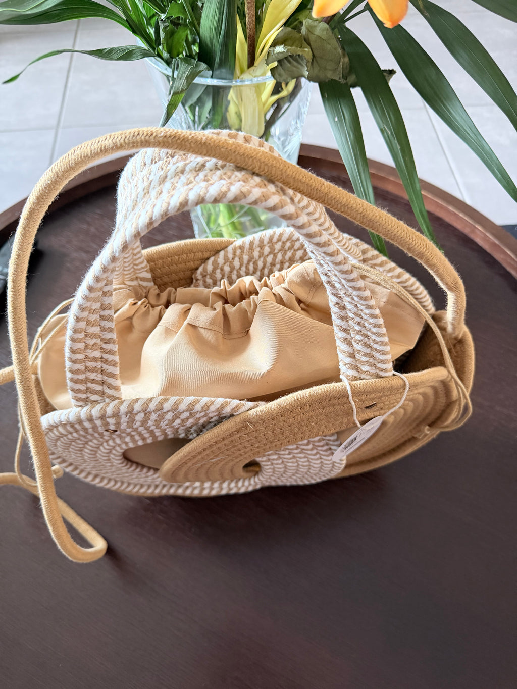 Sac Cabas d'Été en Corde Tressée Géo – Style Bohème & Vacances