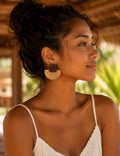 Boucles d'oreilles Bohème Chic – Bois & Tressage Naturel