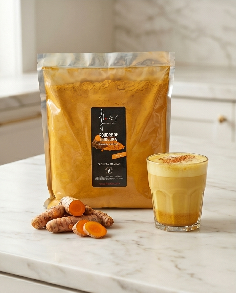 Poudre de Curcuma de Madagascar - Qualité Premium (Sachet de 1 kg)