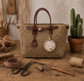 Sac Cabas Citadin en Raphia Chic - Grand Sac à Main Fait Main
