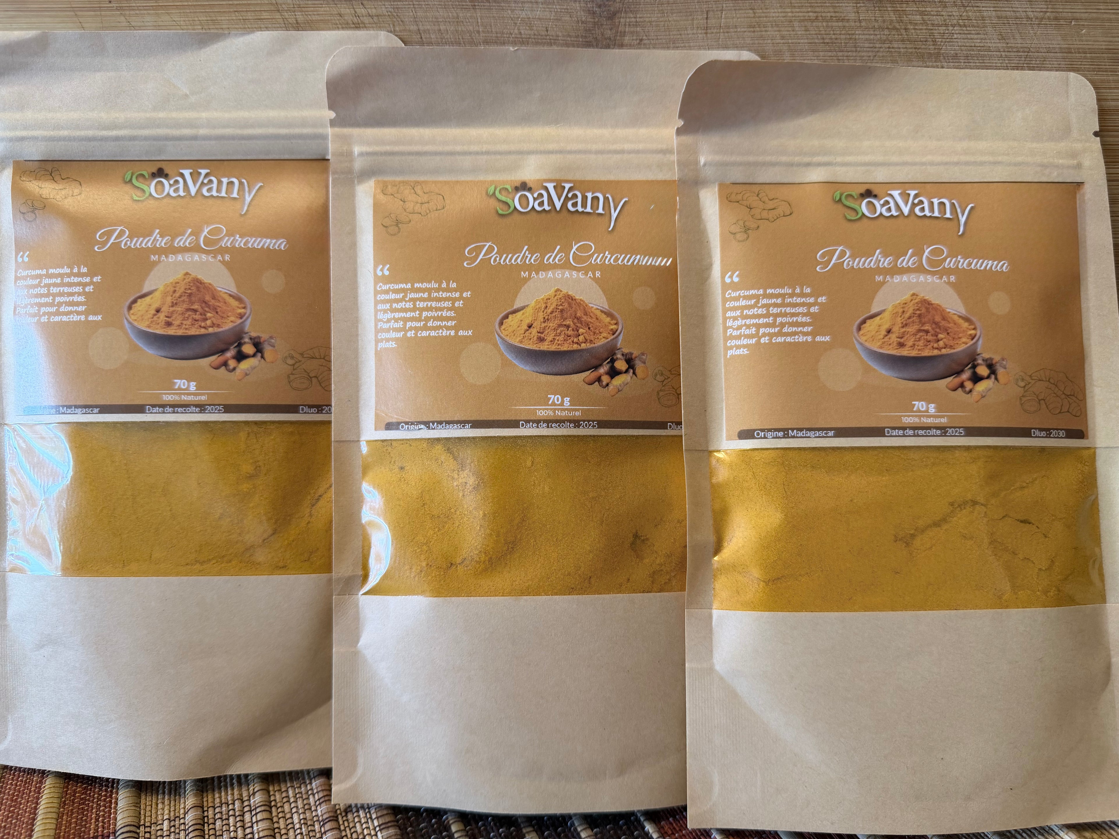 Poudre de Curcuma Premium de Madagascar – 70g