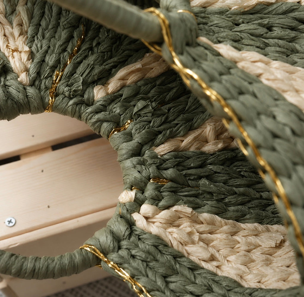 Sac Panier "L'Éventail Doré" – L'Échappée Bohème