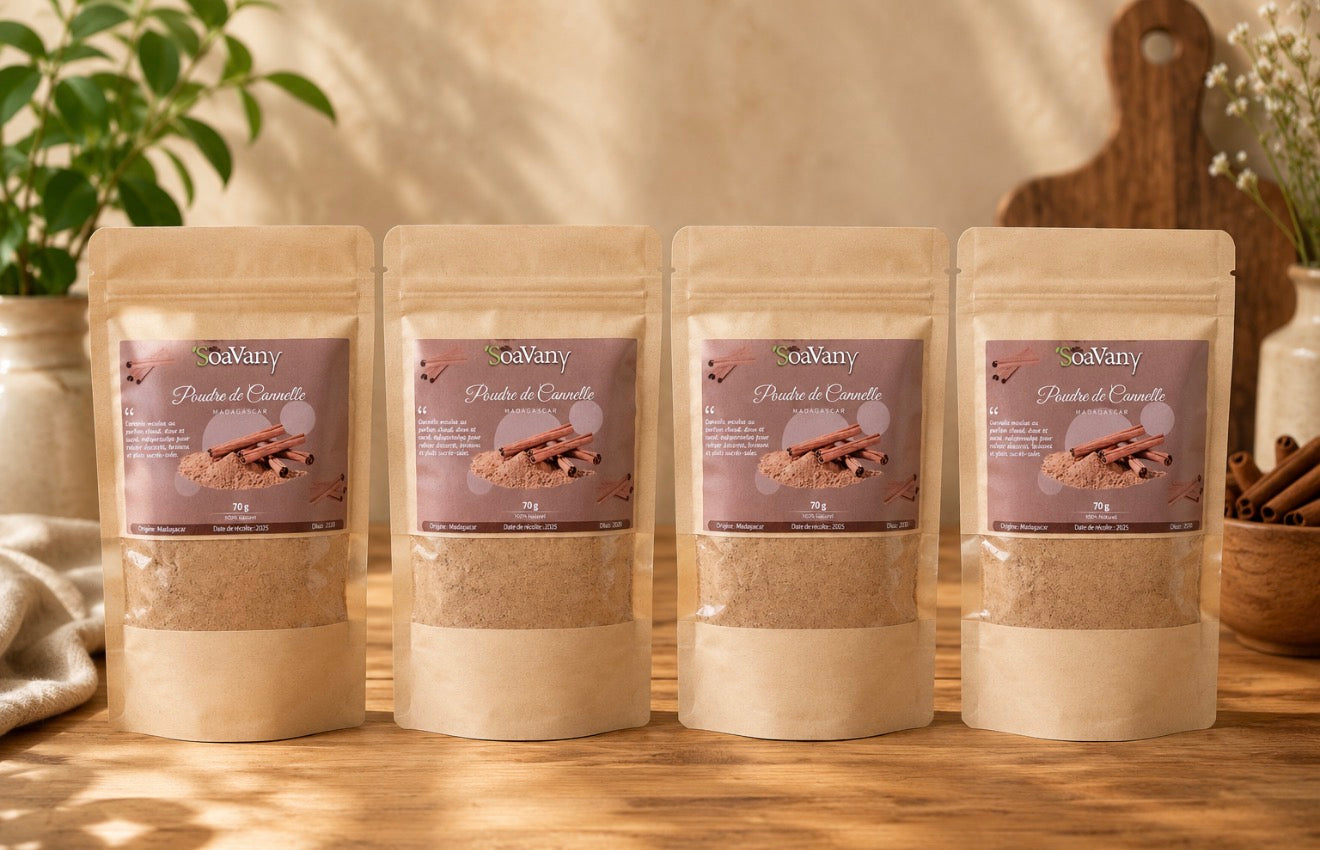 Poudre de Cannelle Premium – Madagascar – 70g