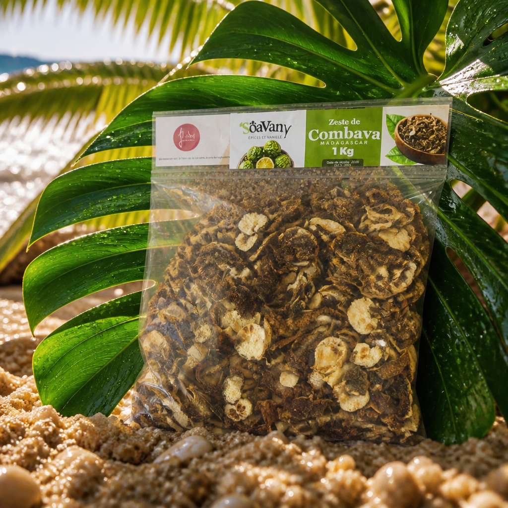 Zeste de Combava de Madagascar - Qualité Supérieure (Sachet de 1 kg)
