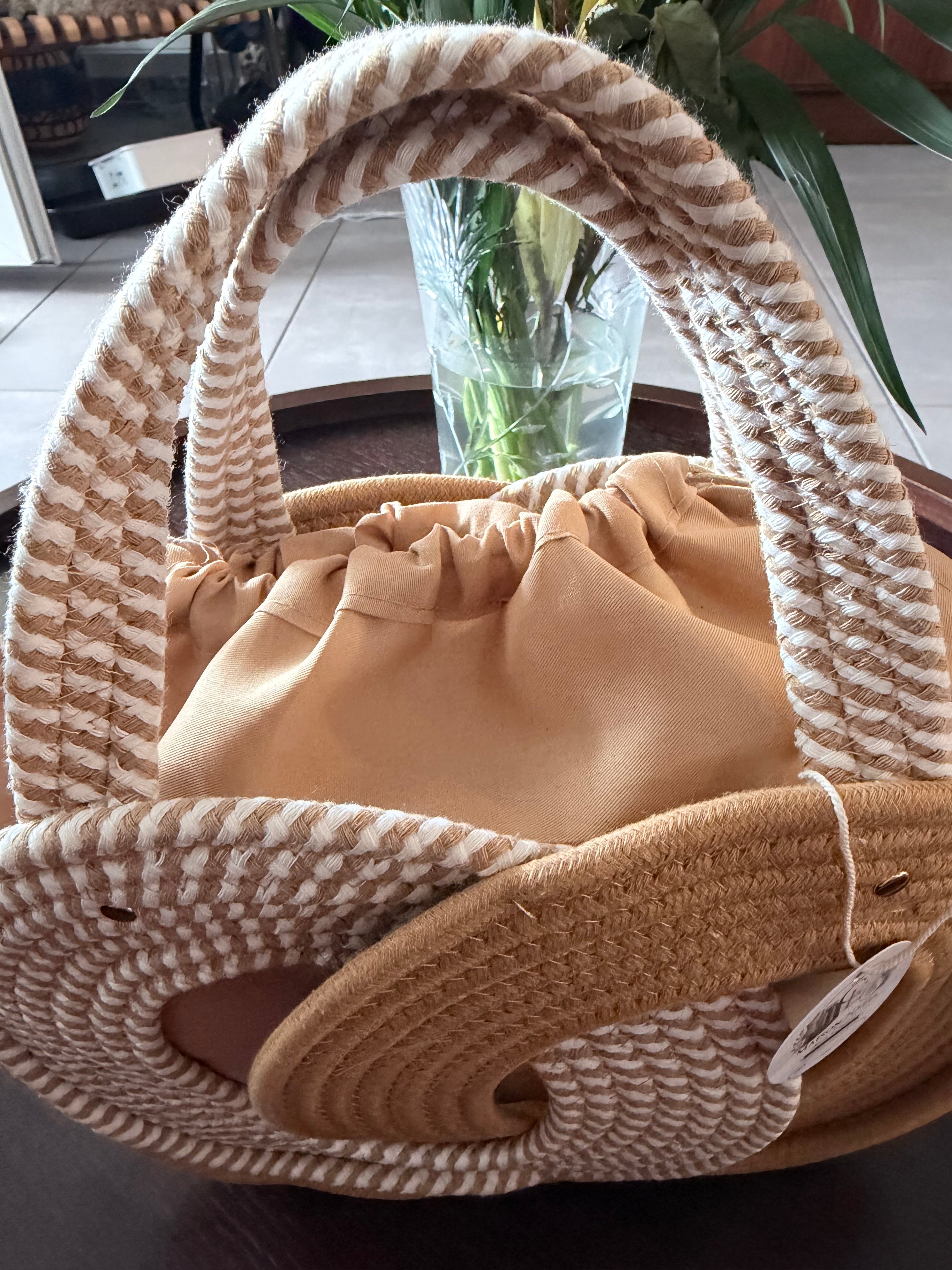 Sac Cabas d'Été en Corde Tressée Géo – Style Bohème & Vacances