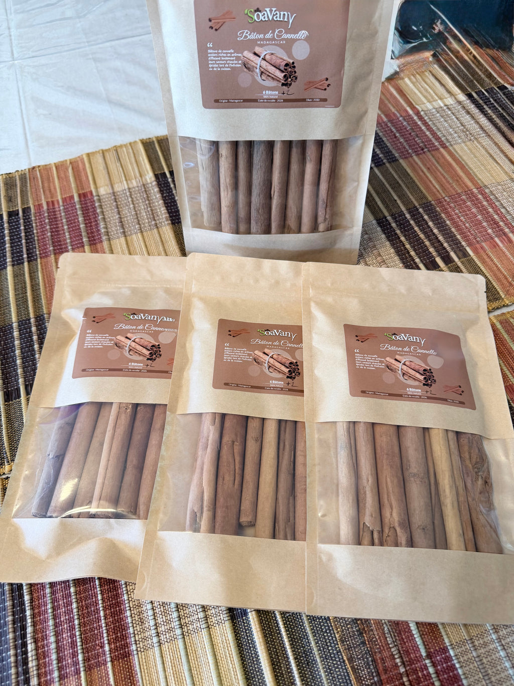 Bâtons de Cannelle de Madagascar – 6 + 2 bâtons