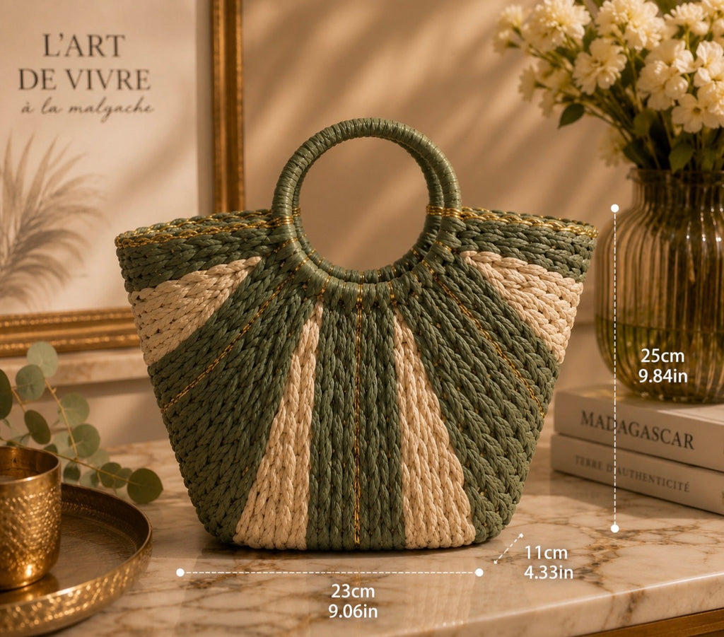 Sac Panier "L'Éventail Doré" – L'Échappée Bohème