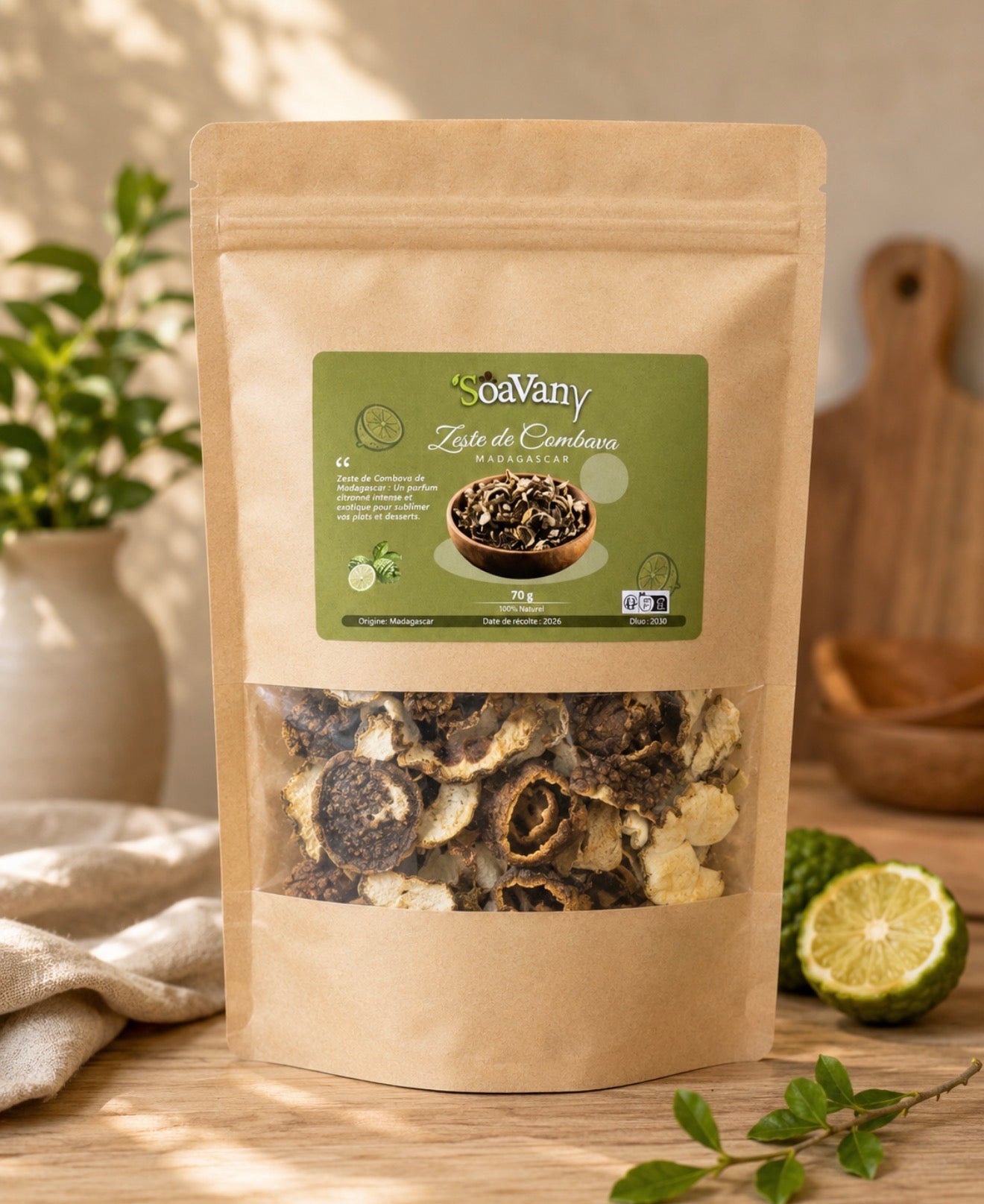 Zeste de Combava Premium – Madagascar – 80g