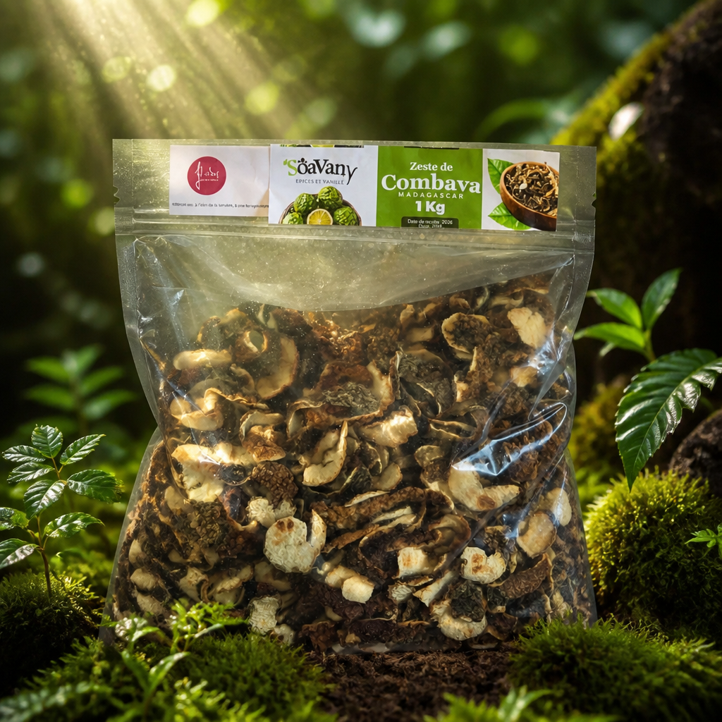 Zeste de Combava de Madagascar - Qualité Supérieure (Sachet de 1 kg)