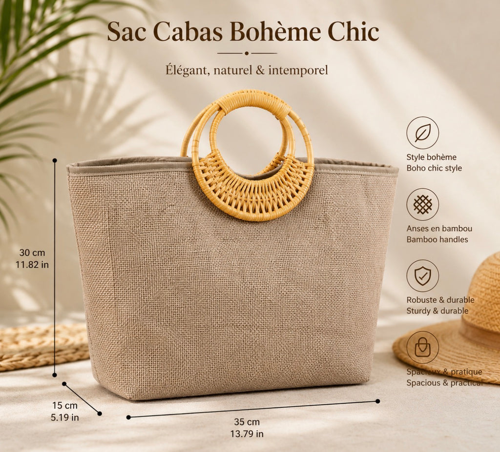 Sac Panier Bohème-Chic Brodé de Sequins – Éclat Floral d'Été