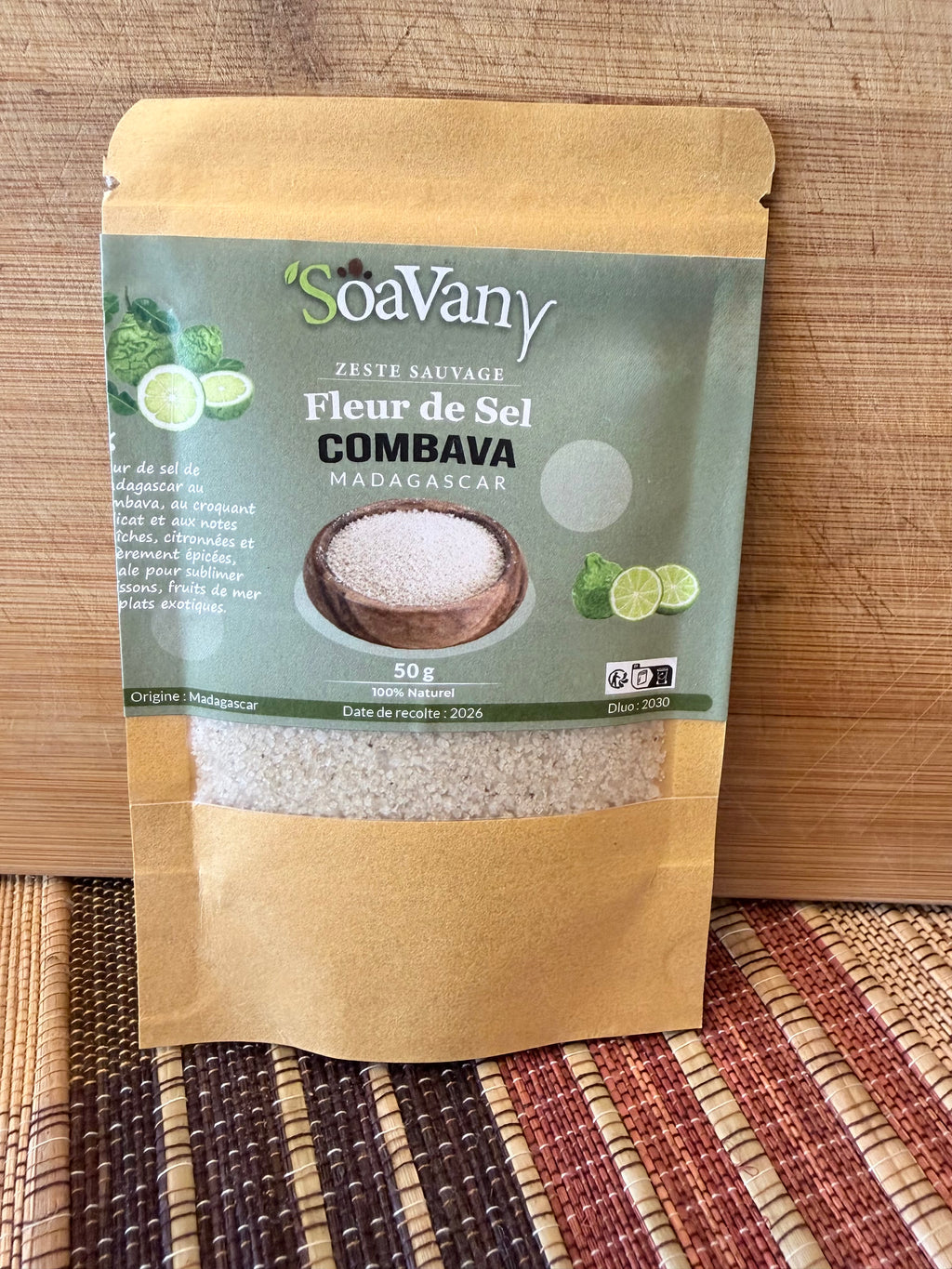 Fleur de Sel Combava de Madagascar – 50g