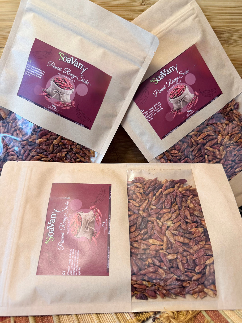 Piment Rouge Séché de Madagascar – 70g